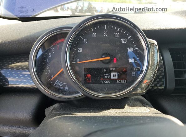 WMWXR5C01L2M16450 2020 MINI COOPER Blue Vista del cuadro de instrumentos