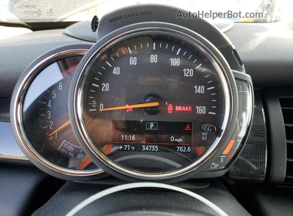 WMWXU9C01L2L97548 2020 MINI COOPER Blue Instrument cluster view
