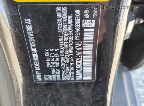 WMWXU9C02L2M14745 2020 MINI COOPER Black Engine compartment view