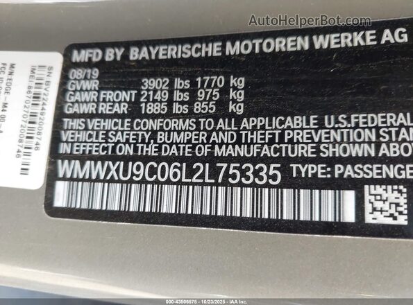 WMWXU9C06L2L75335 2020 MINI HARDTOP Green Vista del compartimento del motor