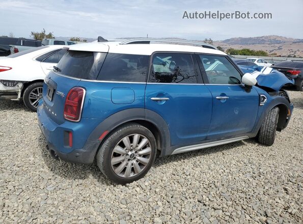 WMZ53BR00M3M63790 2021 MINI COOPER Blue Задня права чверть