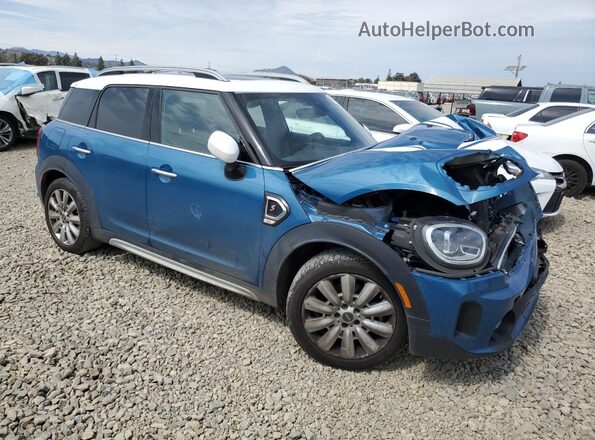 WMZ53BR00M3M63790 2021 MINI COOPER Blue Передня права чверть