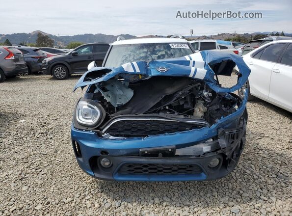 WMZ53BR00M3M63790 2021 MINI COOPER Blue Вид спереду