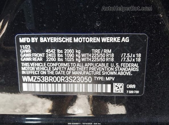 WMZ53BR00R3S23050 2024 MINI COUNTRYMAN Black Widok komory silnika