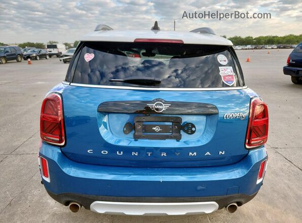WMZ53BR05M3M41798 2021 MINI COOPER Blue უკანა ხედი
