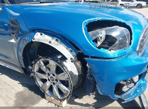 WMZYS7C30J3E07458 2018 MINI COUNTRYMAN Blue Вид спереду