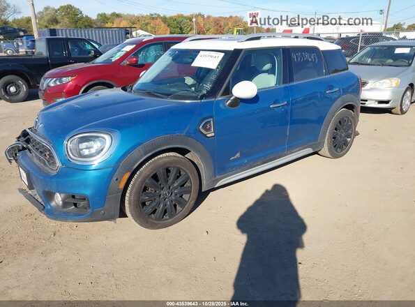 WMZYT5C38H3D80330 2017 MINI COUNTRYMAN Blue წინა მარცხენა ხედი სამი მეოთხედიდან