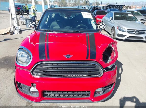 WMZYV5C52K3F58171 2019 MINI COUNTRYMAN Red Rear interior view