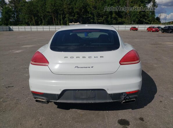 WP0AA2A74GL005669 2016 PORSCHE PANAMERA White უკანა ხედი