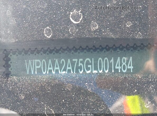 WP0AA2A75GL001484 2016 PORSCHE PANAMERA Black 