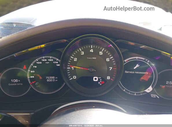 WP0AA2A78JL108536 2018 PORSCHE PANAMERA Champagne უკანა სავარძლების ხედი