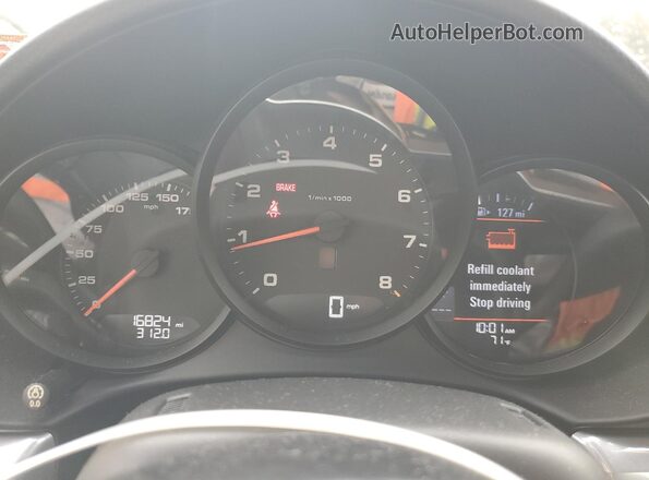 WP0AA2A84JK261025 2018 PORSCHE CAYMAN Красный Вид щитка приборов
