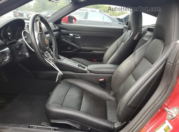 WP0AA2A84JK261025 2018 PORSCHE CAYMAN Красный Вид салона спереди