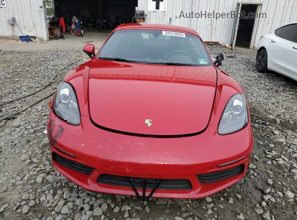 WP0AA2A84JK261025 2018 PORSCHE CAYMAN Красный Вид спереди