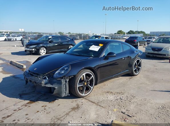 WP0AA2A92GS106538 2016 PORSCHE 911 Black Առջևի ձախ երեք քառորդ տեսարան