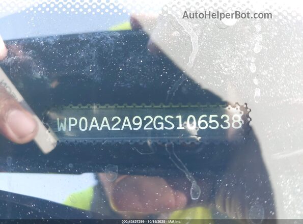 WP0AA2A92GS106538 2016 PORSCHE 911 Black Շարժիչի բաժամունքի տեսք