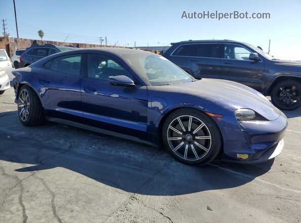 WP0AA2Y10NSA10682 2022 PORSCHE TAYCAN Синий Передняя правая четверть