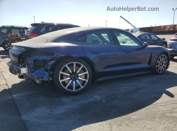 WP0AA2Y10NSA10682 2022 PORSCHE TAYCAN Синий Задняя правая четверть