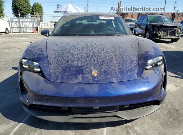 WP0AA2Y10NSA10682 2022 PORSCHE TAYCAN Синий Вид спереди
