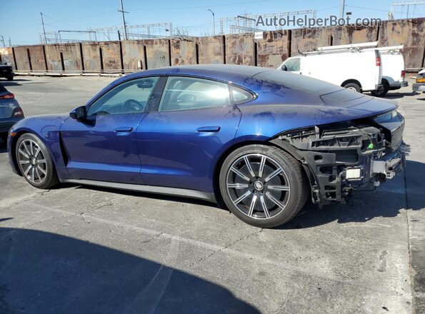 WP0AA2Y10NSA10682 2022 PORSCHE TAYCAN Синий Задняя левая четверть