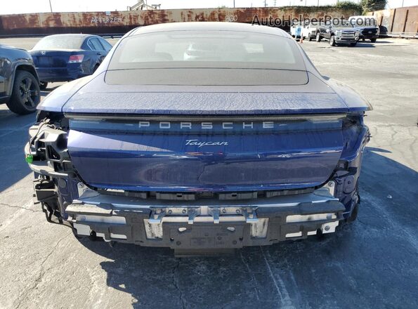 WP0AA2Y10NSA10682 2022 PORSCHE TAYCAN Синий Вид сзади