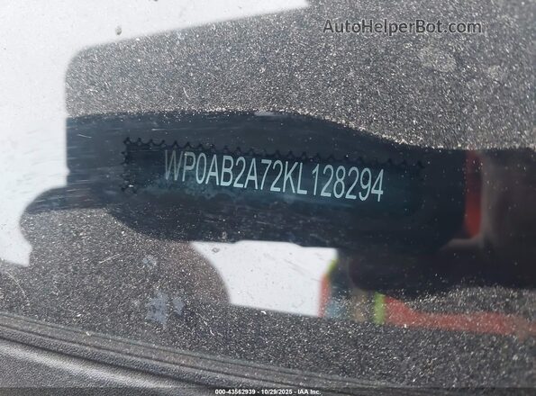 WP0AB2A72KL128294 2019 PORSCHE PANAMERA Black ძრავის განყოფილების ხედი