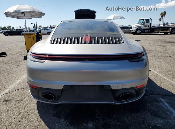 WP0AB2A95LS228351 2020 PORSCHE 911 Silver უკანა ხედი