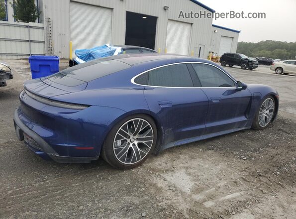 WP0AC2Y10LSA71456 2020 PORSCHE TAYCAN Blue Rear right