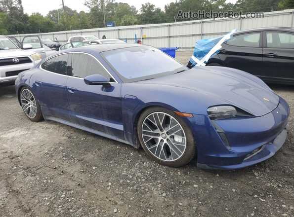 WP0AC2Y10LSA71456 2020 PORSCHE TAYCAN Blue Front right