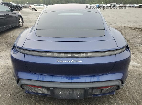 WP0AC2Y10LSA71456 2020 PORSCHE TAYCAN Blue Rear view