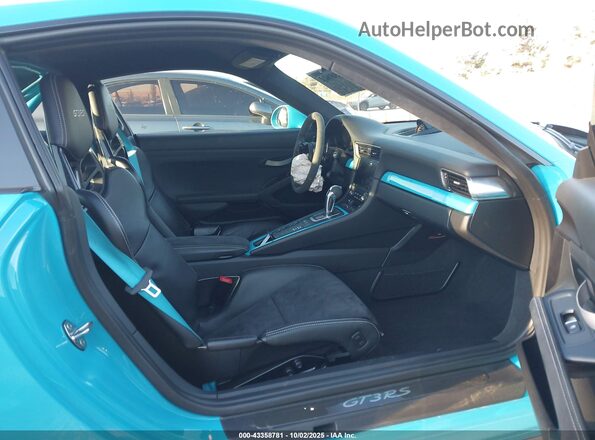 WP0AF2A96KS164064 2019 PORSCHE 911 Blue Widok wnętrza z przodu