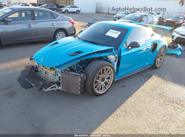 WP0AF2A96KS164064 2019 PORSCHE 911 Blue Przód lewy