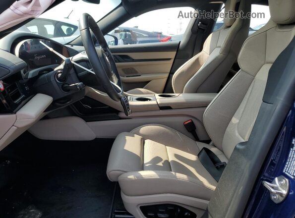 WP0BA2Y16RSA60450 2024 PORSCHE TAYCAN Синий Вид салона спереди