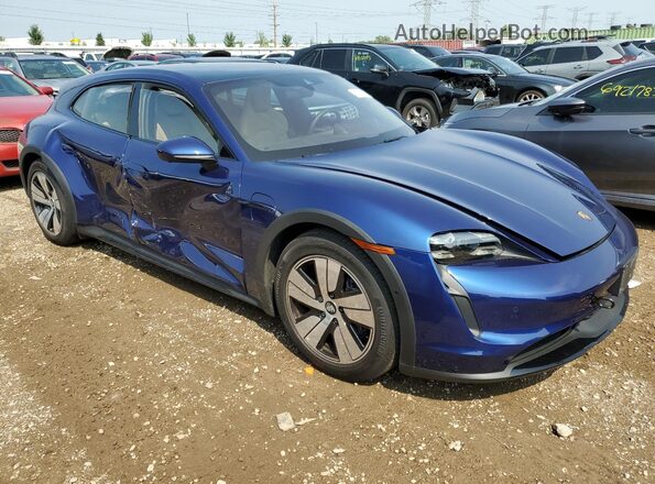 WP0BA2Y16RSA60450 2024 PORSCHE TAYCAN Синий Передняя правая четверть