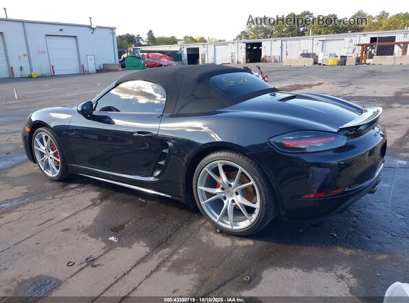 WP0CA2A88JS210426 2018 PORSCHE BOXSTER Черный Задняя левая четверть