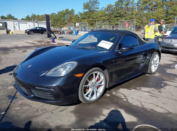 WP0CA2A88JS210426 2018 PORSCHE BOXSTER Черный Передняя левая четверть