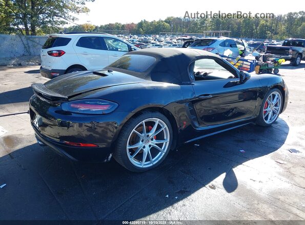 WP0CA2A88JS210426 2018 PORSCHE BOXSTER Черный Задняя правая четверть
