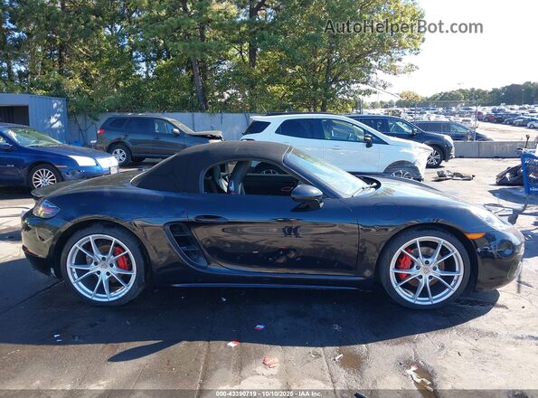 WP0CA2A88JS210426 2018 PORSCHE BOXSTER Черный Вид задней части салона
