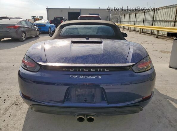 WP0CB2A83MS225174 2021 PORSCHE BOXSTER Blue Հետևի տեսք
