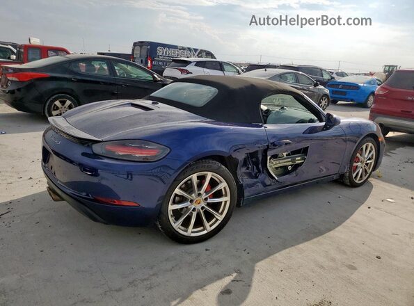 WP0CB2A83MS225174 2021 PORSCHE BOXSTER Blue Հետևի աջ