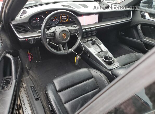 WP0CB2A93LS262748 2020 PORSCHE 911 Black Առջևի վահանակի տեսք