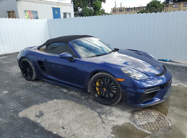 WP0CC2A8XMS240221 2021 PORSCHE BOXSTER Blue Front right