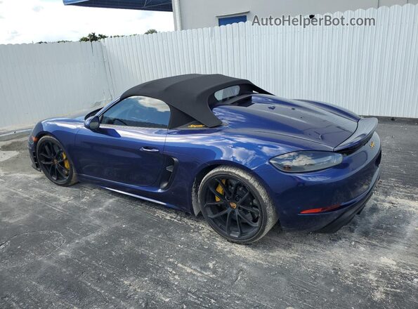 WP0CC2A8XMS240221 2021 PORSCHE BOXSTER Blue Rear left