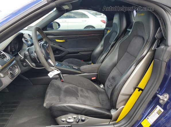 WP0CC2A8XMS240221 2021 PORSCHE BOXSTER Blue Front interior view
