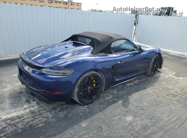WP0CC2A8XMS240221 2021 PORSCHE BOXSTER Blue Rear right