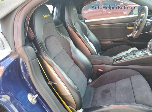 WP0CC2A8XMS240221 2021 PORSCHE BOXSTER Blue Rear seats view