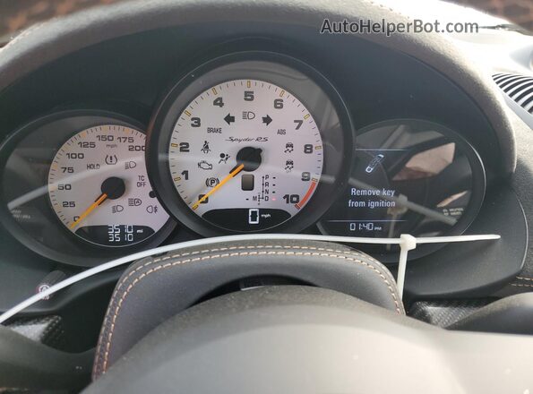 WP0CE2A8XRK240785 2024 PORSCHE BOXSTER Blue Widok zestawu wskaźników
