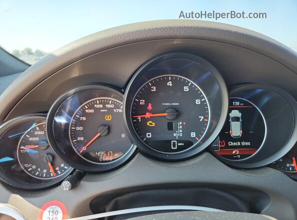 WP1AA2A27HKA82644 2017 PORSCHE CAYENNE Silver Instrument cluster view