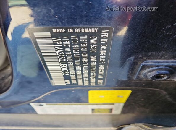WP1AA2A50JLB00752 2018 PORSCHE MACAN Черный 