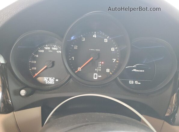 WP1AA2A50LLB03721 2020 PORSCHE MACAN Blue Vista del cuadro de instrumentos